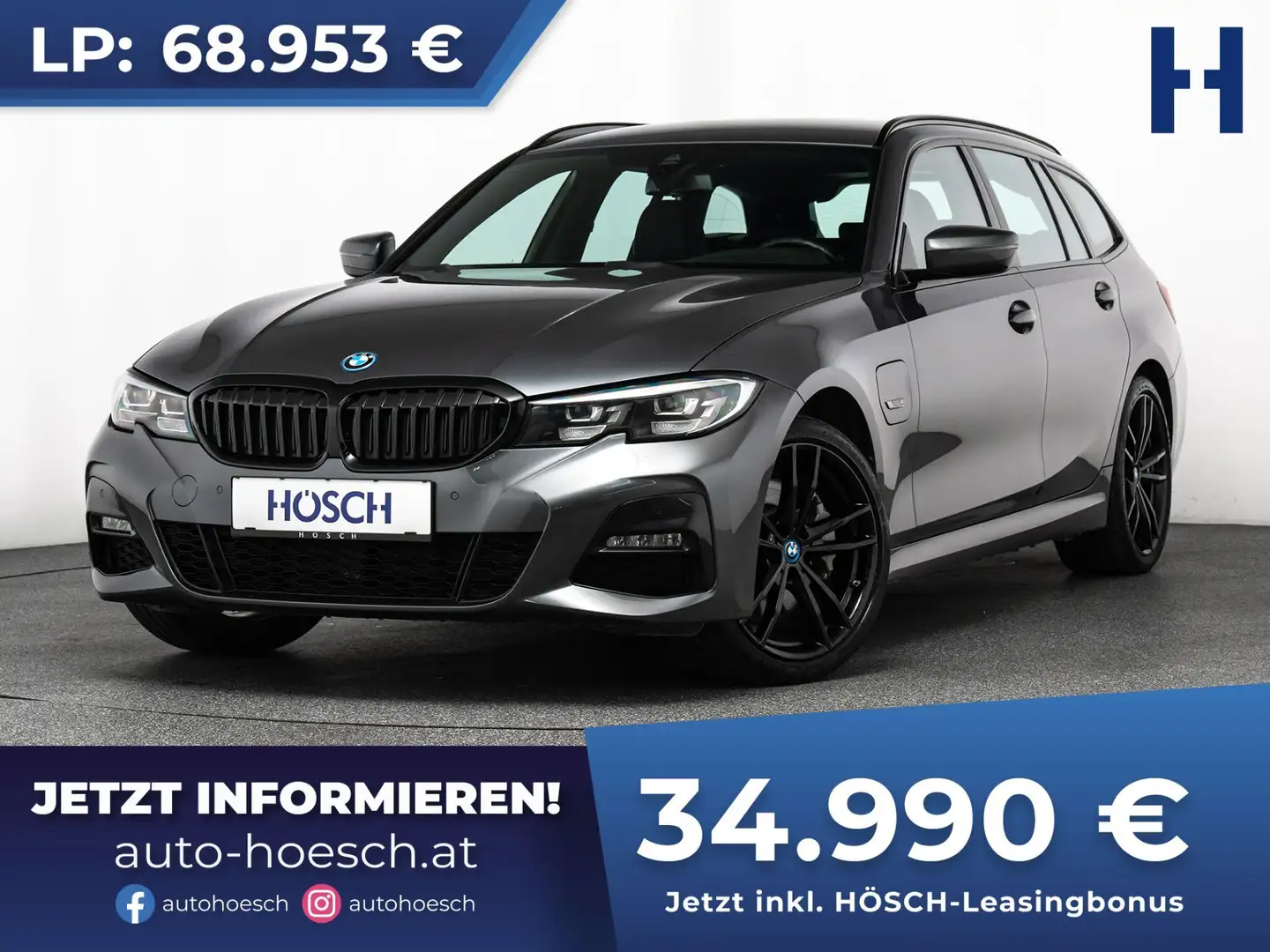 BMW 330 e xDrive Touring M Sport 19er AHK SCHNÄPPCHEN Grau - 1