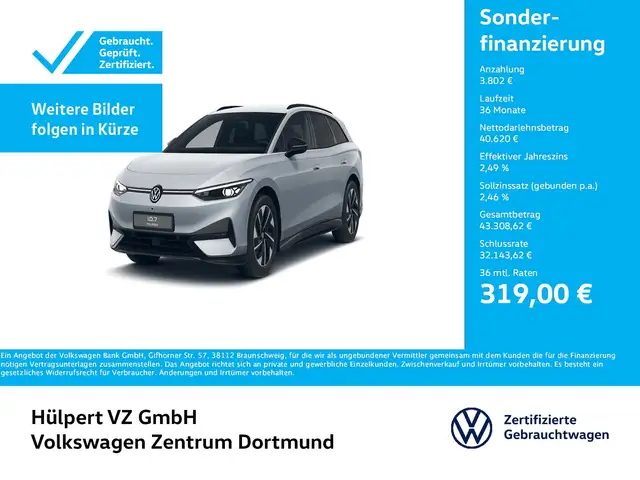 Volkswagen ID.7 Tourer PRO WÄRMEPUMPE AHK 360°CAM ACC LM19