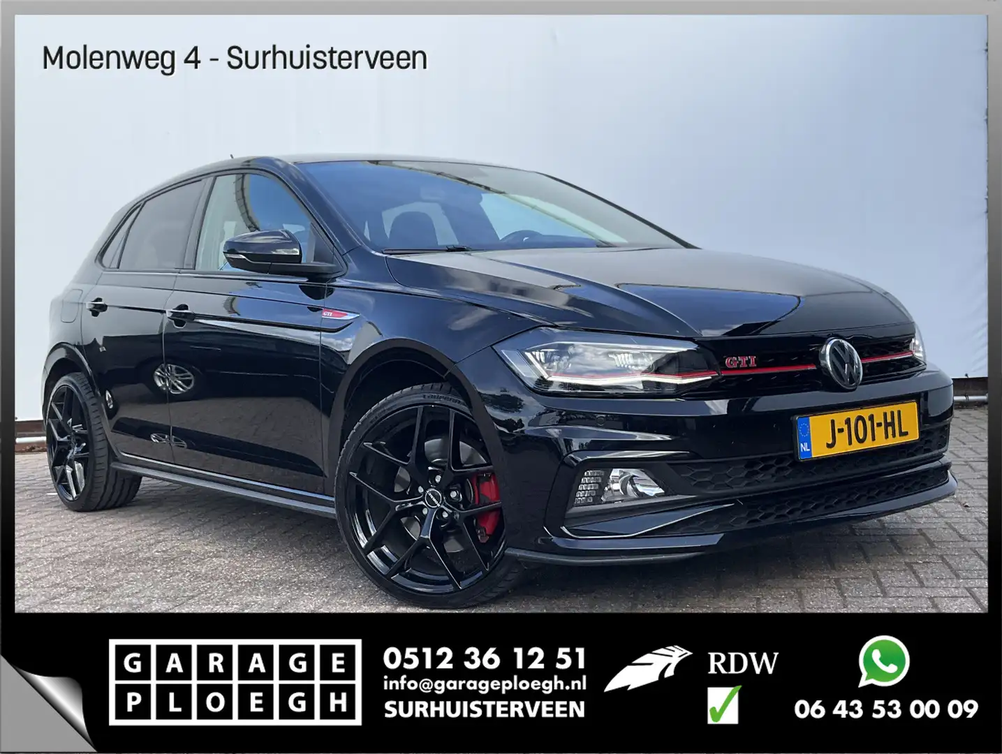 Volkswagen Polo GTI 2.0 TSI Automaat Adap.Cruise Carplay NL-Auto Deale Zwart - 1