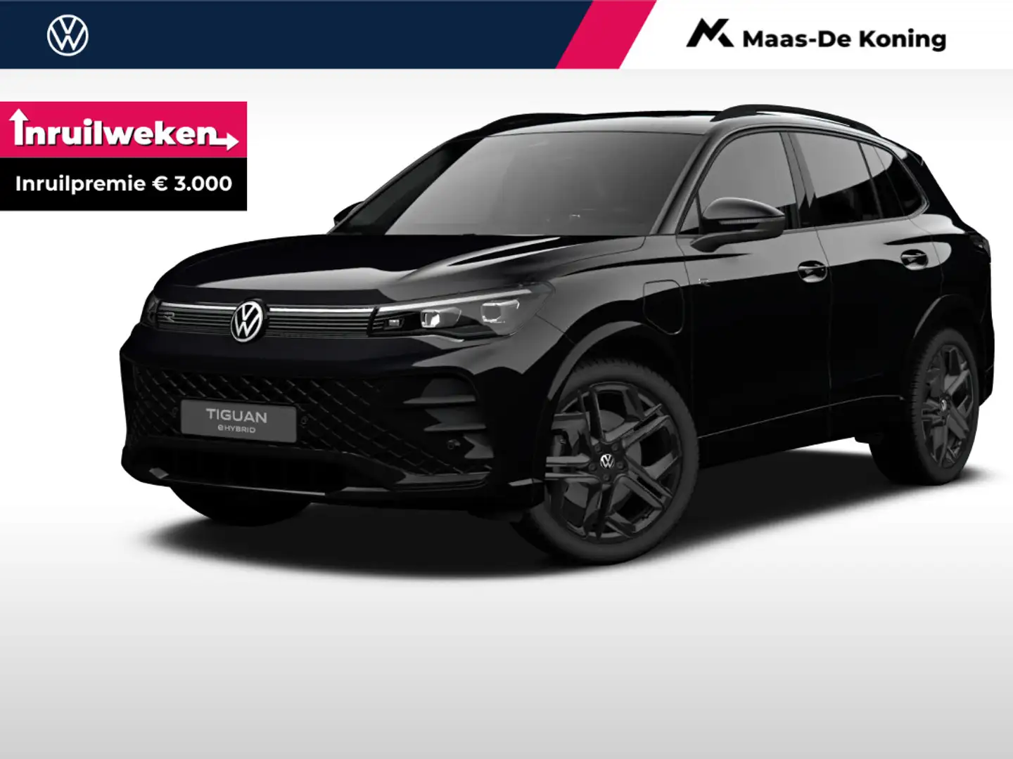 Volkswagen Tiguan R-Line-Edition 1.5 eHybrid 204 pk 6 versn. DSG · Zwart - 1