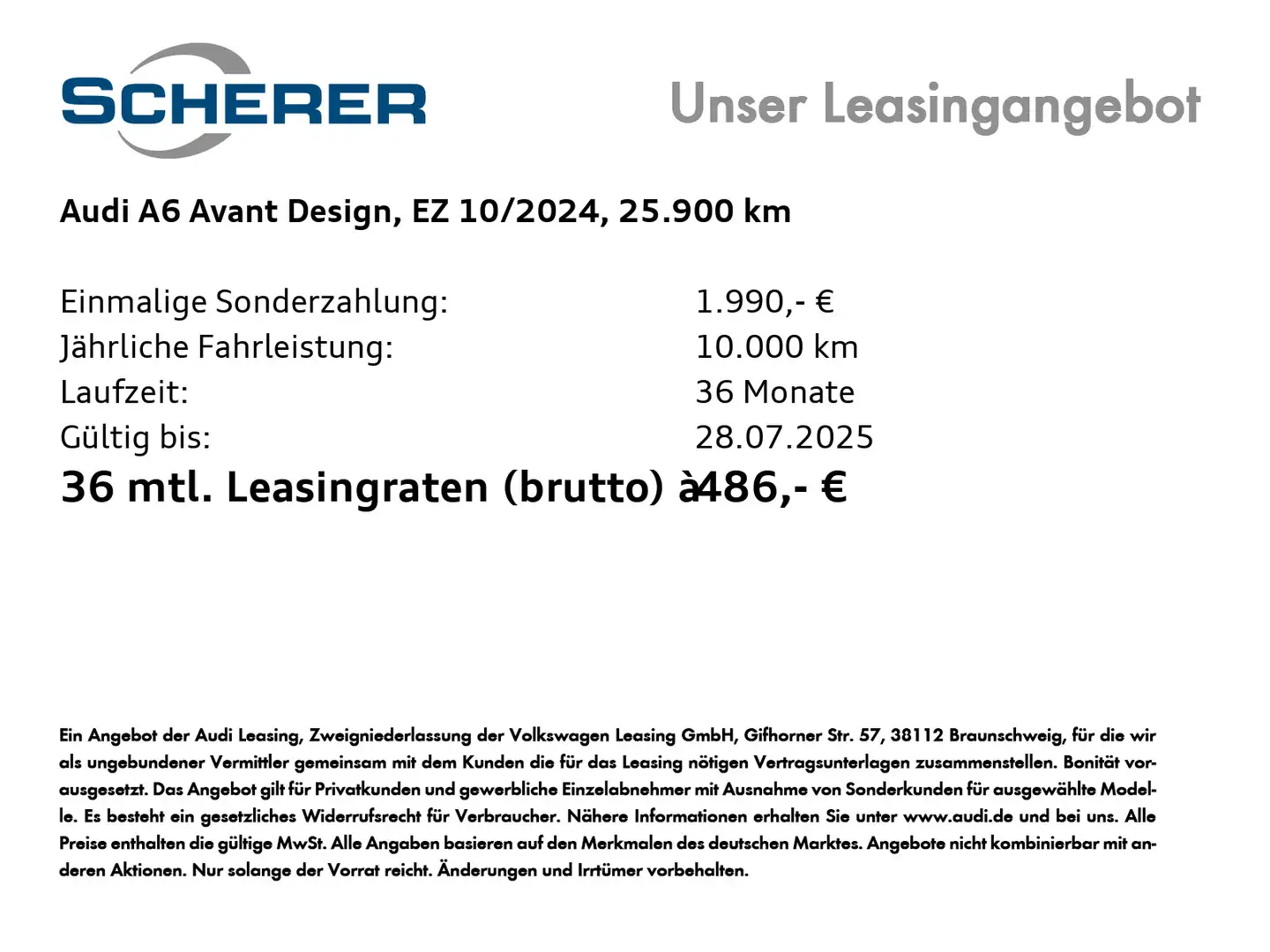 Audi A6 Design 50 TDI quattro MATRIX-LED PANO K Schwarz - 2