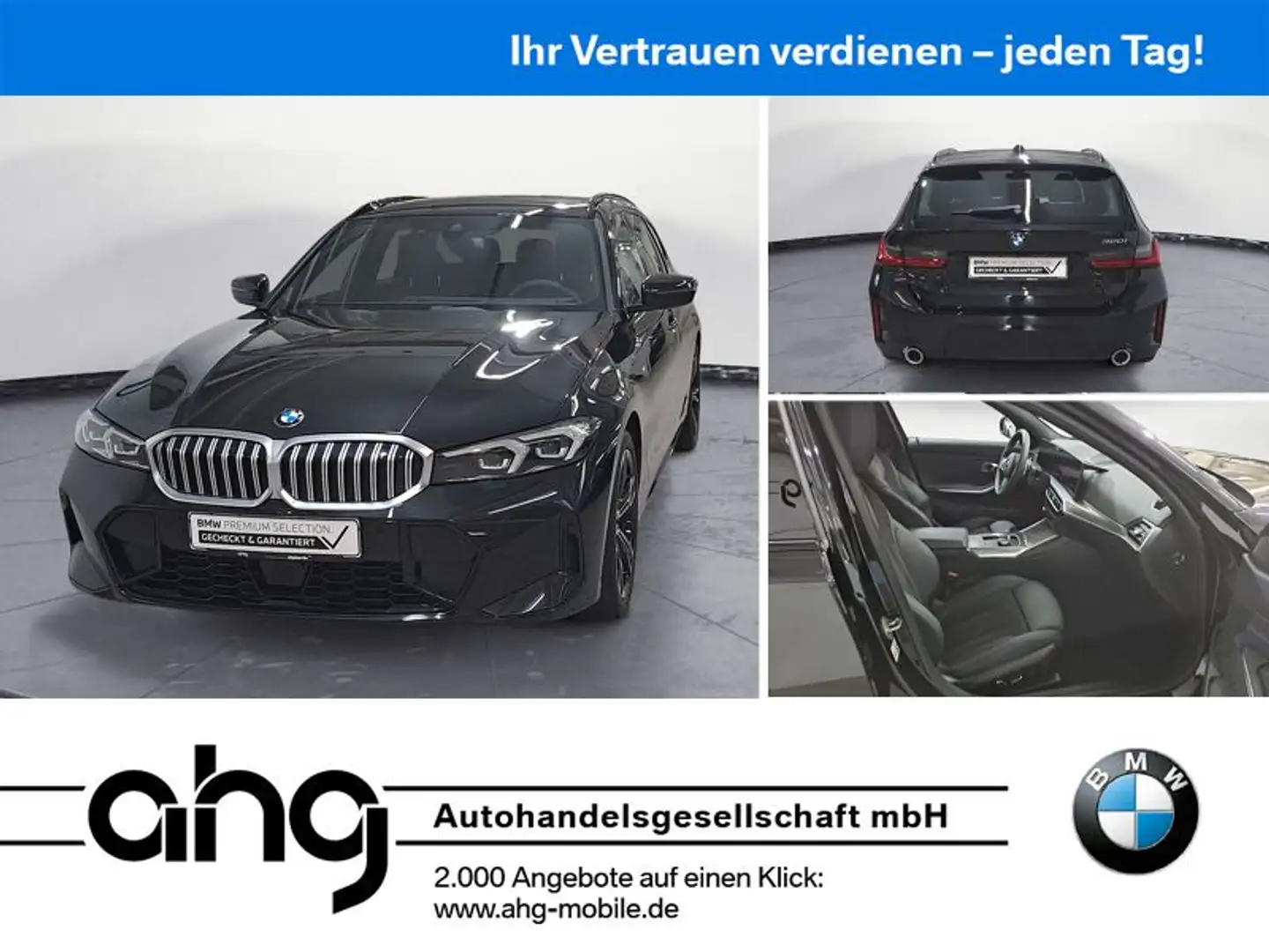 BMW 320 i Touring Auto M Sportpaket Klimaaut. PDC Schwarz - 1