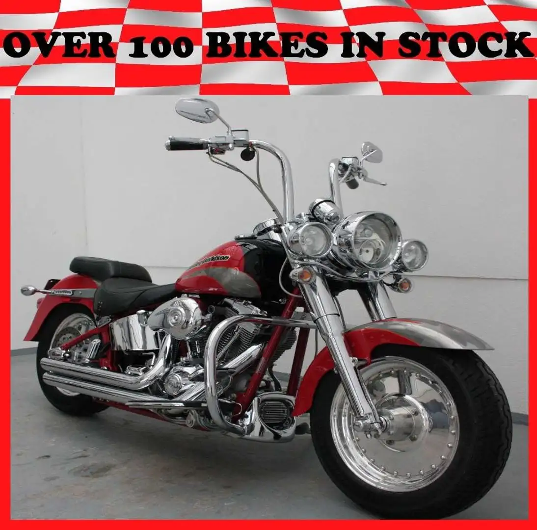 Harley-Davidson Softail FLSTFSEI Fat Boy CVO Screamin' Eagle Červená - 1