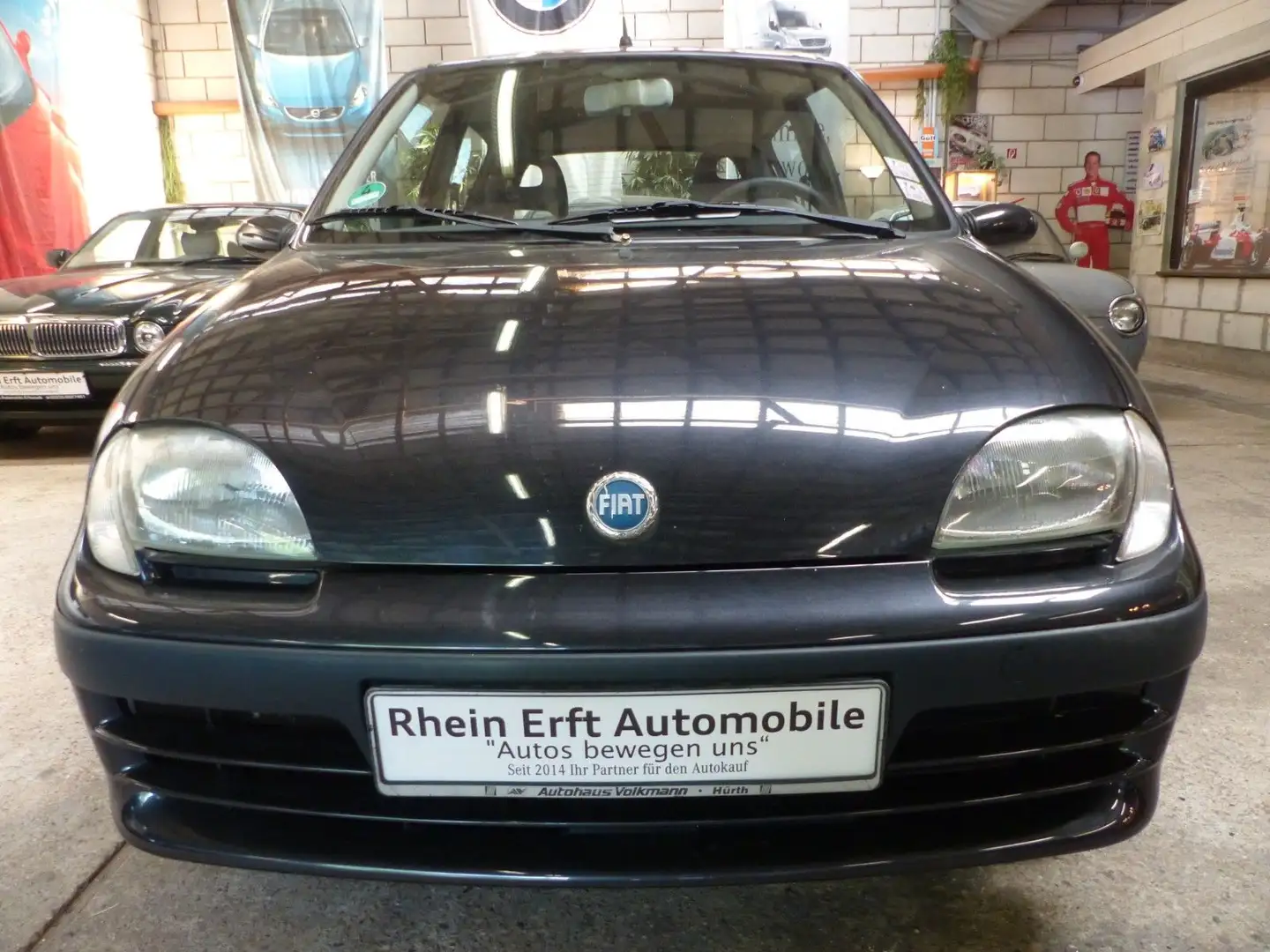 Fiat Seicento 1.1 8V, 1. Hand, TÜV Neu Чорний - 2