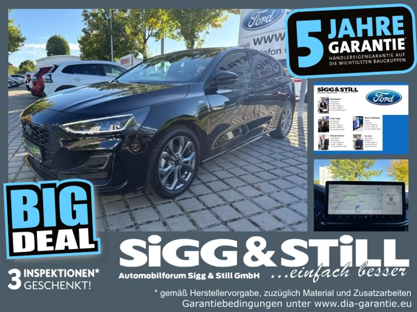 Ford Focus ST-Line X Mild-Hyb PANO*LED*NAV*SHZ*CAM*PDC Schwarz - 1