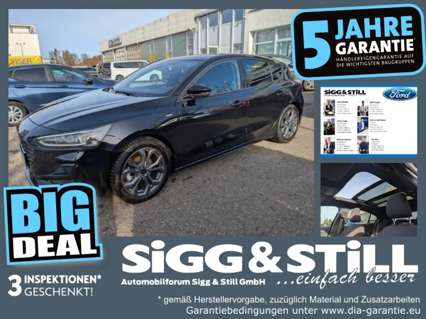 Ford Focus ST-Line X Mild-Hyb PANO*LED*NAV*SHZ*CAM*PDC Noir - 1