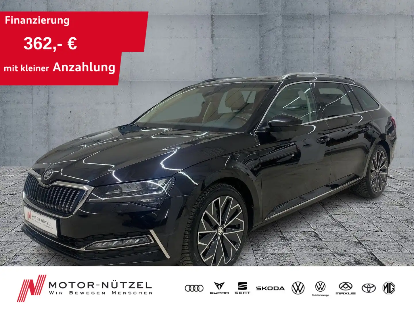 Skoda Superb Combi 2.0 TDI DSG L&K LED+NAV+ACC+RFK+AHK Nero - 1