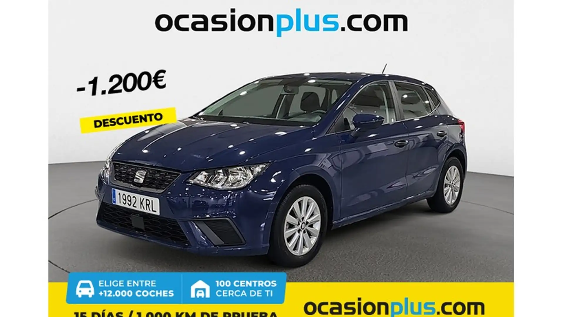 SEAT Ibiza 1.0 S&S Reference Plus 75 Azul - 1