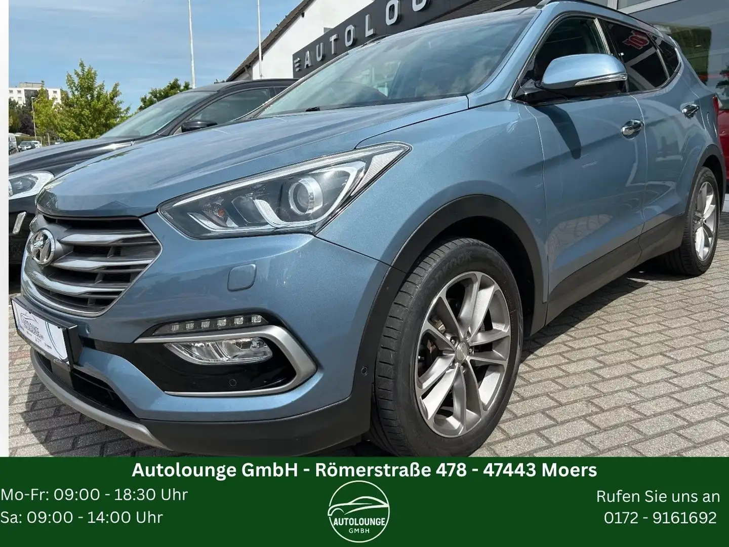 Hyundai SANTA FE blue Premium 4WD Blauw - 1