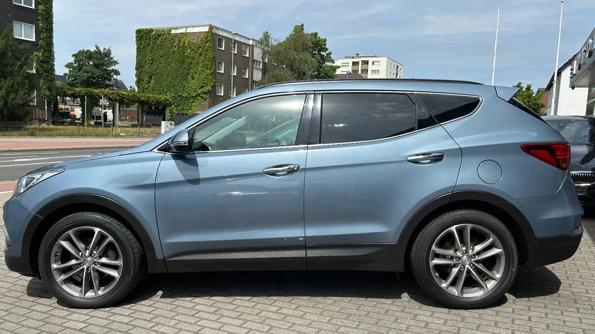 Hyundai SANTA FE blue Premium 4WD Bleu - 2