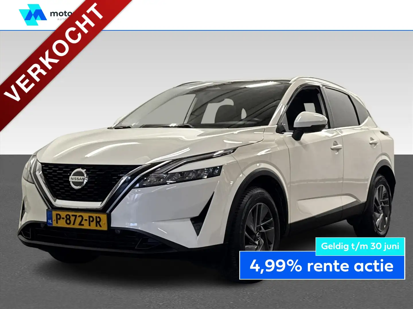 Nissan Qashqai 1.3 MHEV 160PK AUTOMAAT ACENTA PANODAK CARPLAY TEL Wit - 1
