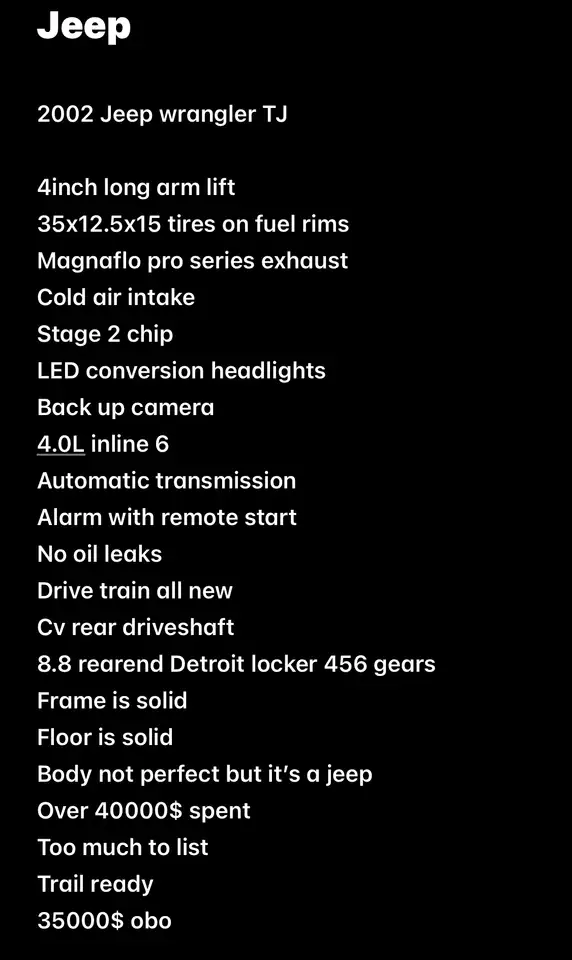 Jeep TJ снимка Jeep TJ