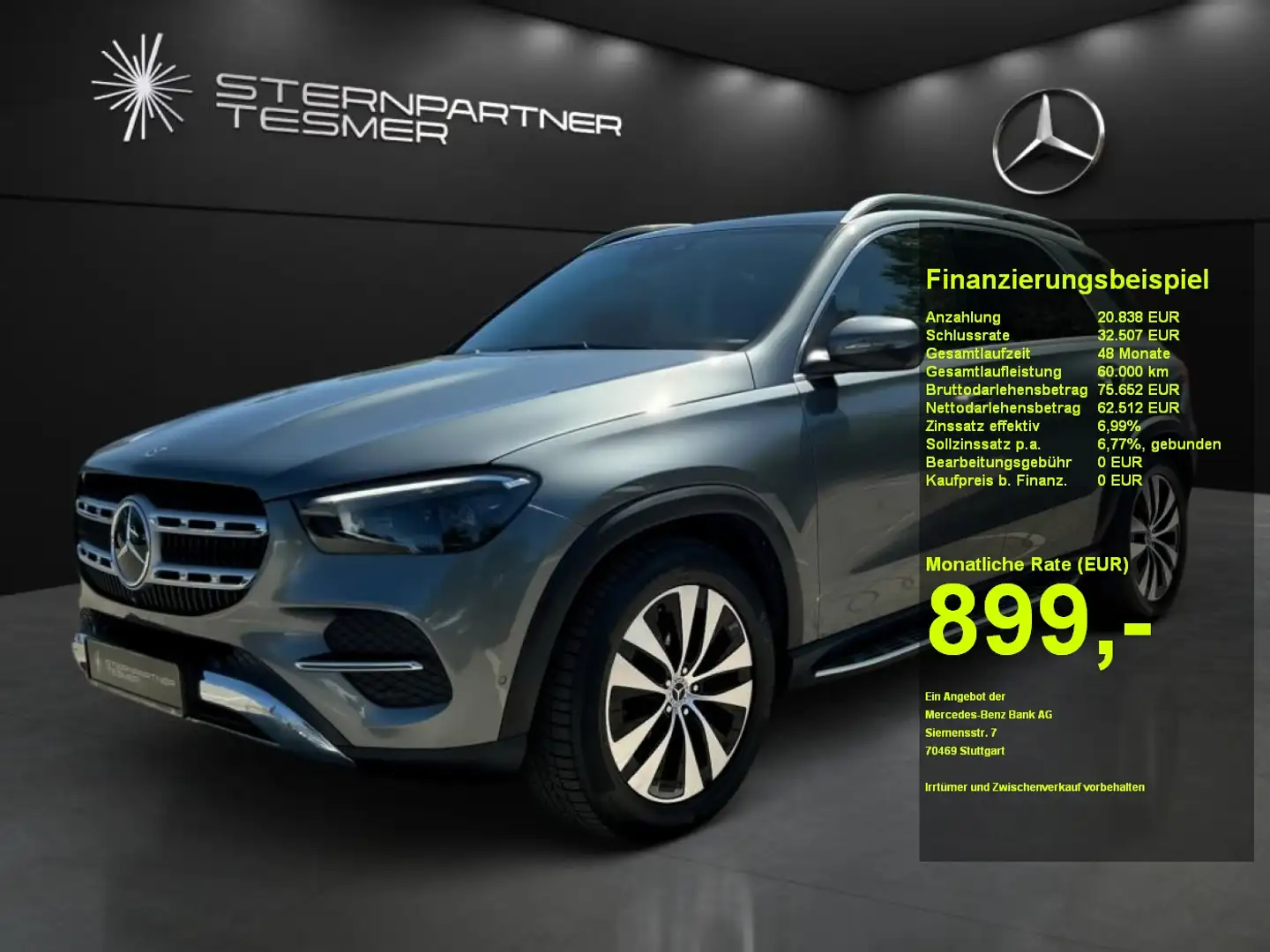 Mercedes-Benz GLE 450 d 4M HUD Airmatic Standh. AHK Distronic Grau - 1