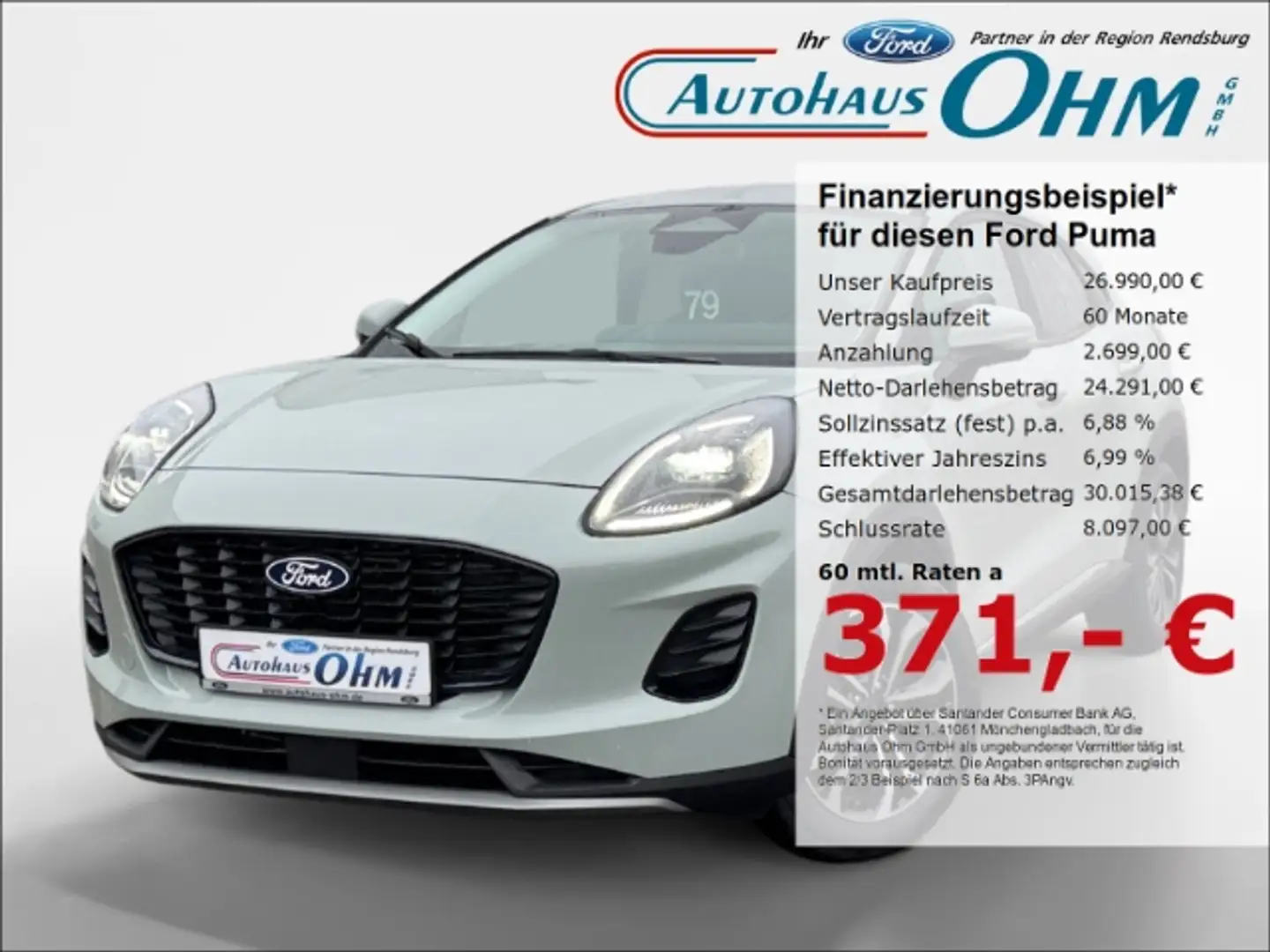 Ford Puma Titanium 1.0 EcoBoost Mild Hybrid - RFK - Navi - Grijs - 1