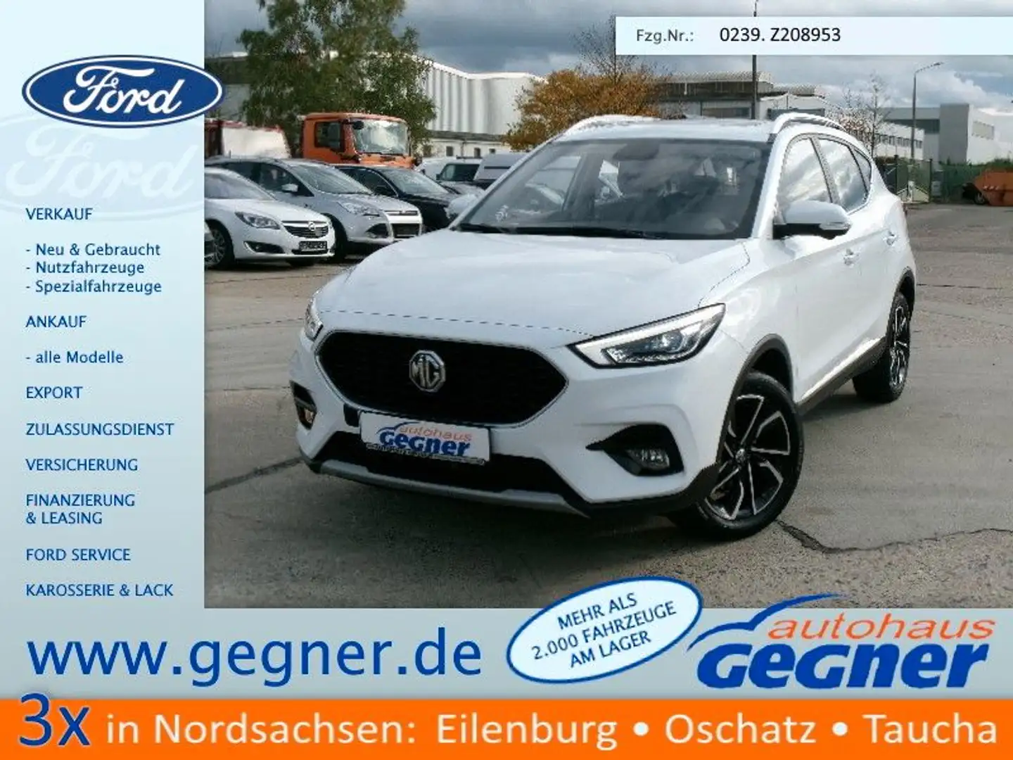 MG ZS 111PS Autm. Luxury LED Klima Navi Pano Weiß - 1
