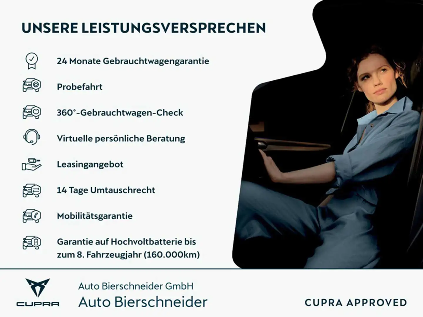 CUPRA Born 77 kWh 19 Heat Pump LED Navi Kamera ACC Kessy Silber - 2