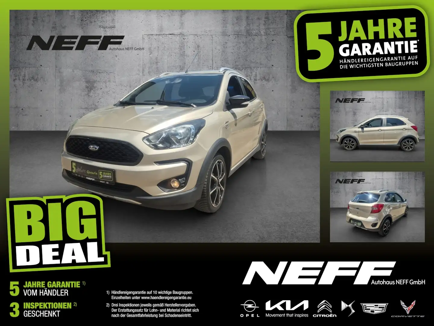 Ford Ka/Ka+ KA+ 1.2 Ti-VCT Active +LM KlimaA W-Paket PDC Weiß - 1