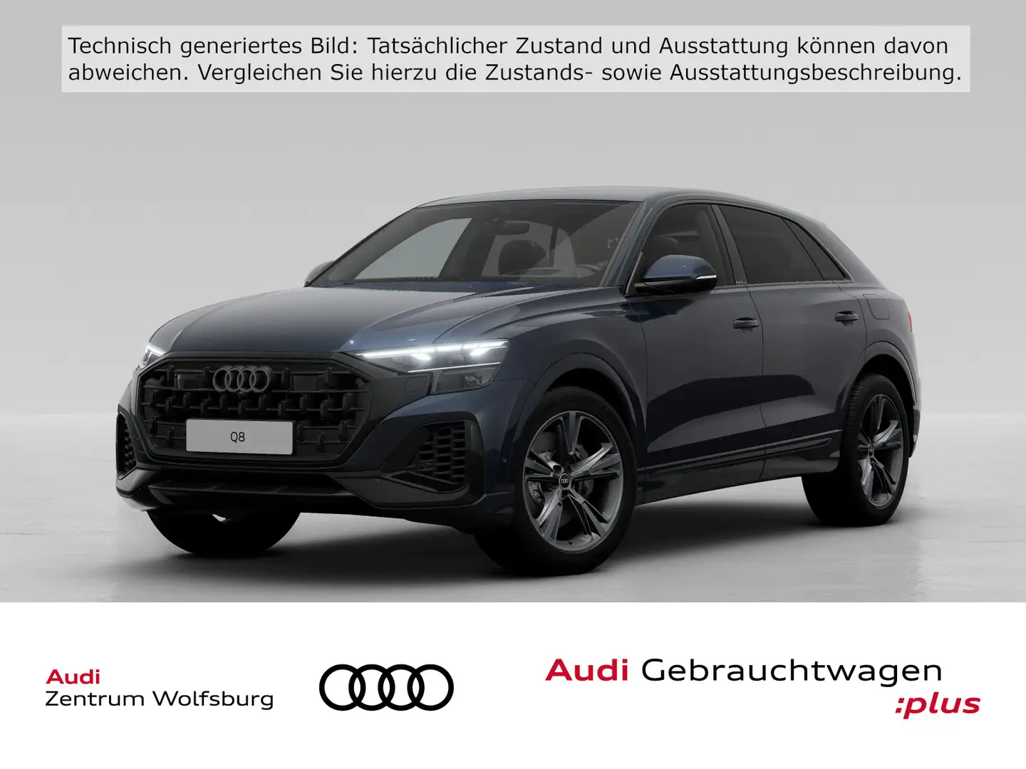 Audi Q8 55 eTFSI quattro tiptronic HeadUp/Luft/Matrix Albastru - 1