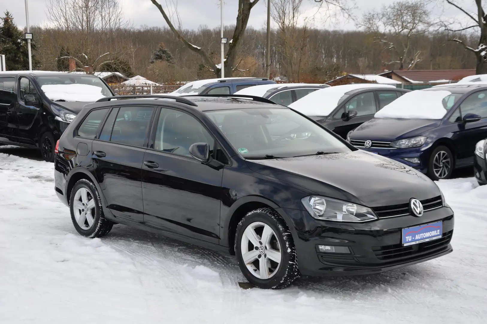 Volkswagen Golf Variant VII 1.6 TDI DSG BMT STANDHZ-RKAMERA-KEYGO-MASSAGE Schwarz - 1