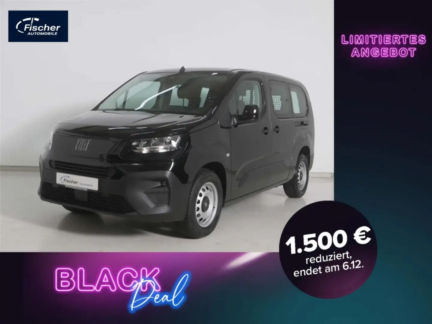 Fiat Doblo Cargo 1.5 BlueHDI L2H1 MULTICAB 5-Sitzer Nero - 1