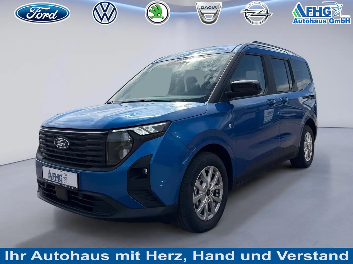 Ford Tourneo Courier 1.0 EcoBoost Titanium AHK FGS 5Jahre 150TKM 92 ... Blau - 1