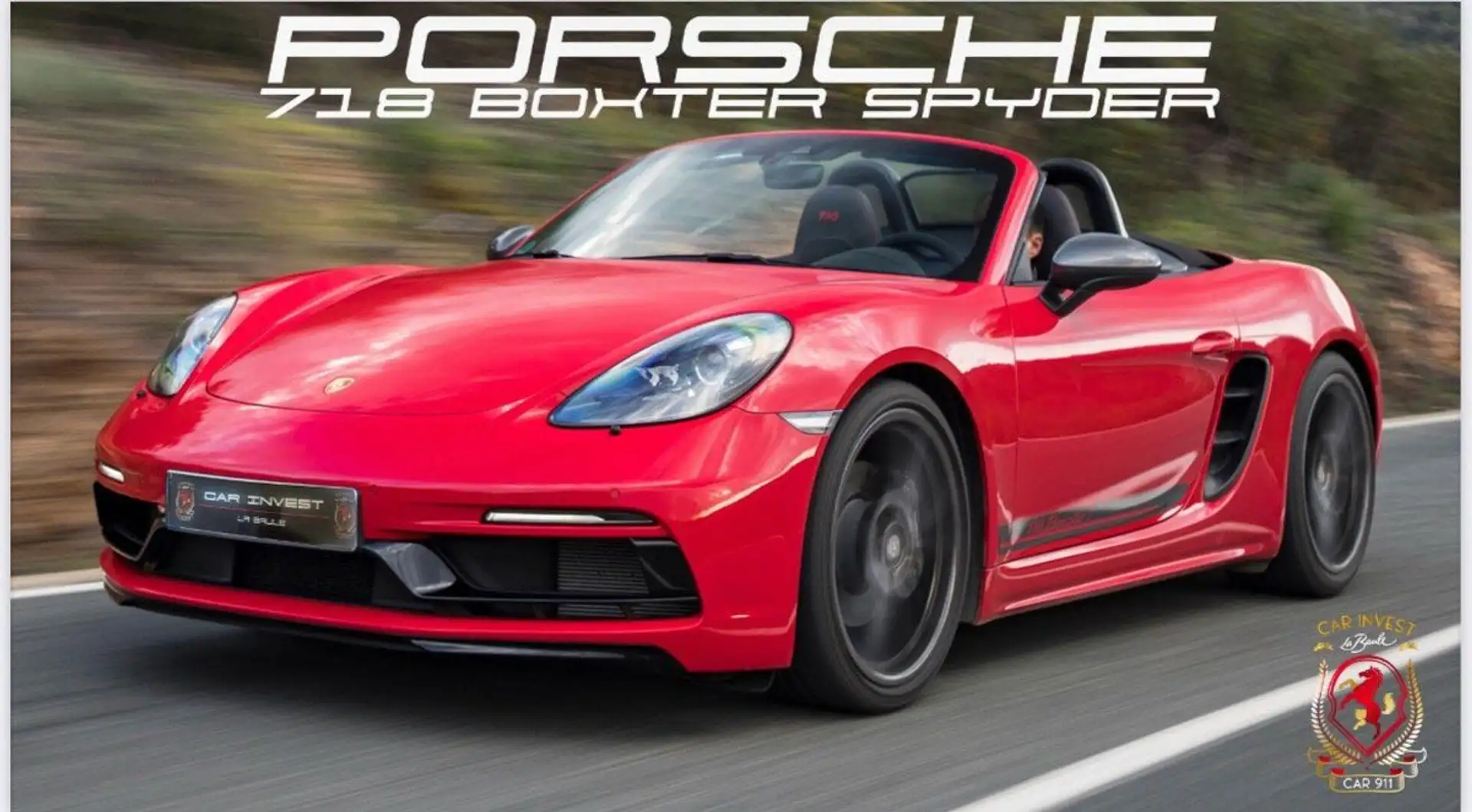 Porsche 718 spyder boxster ges 918 full config Rouge - 1