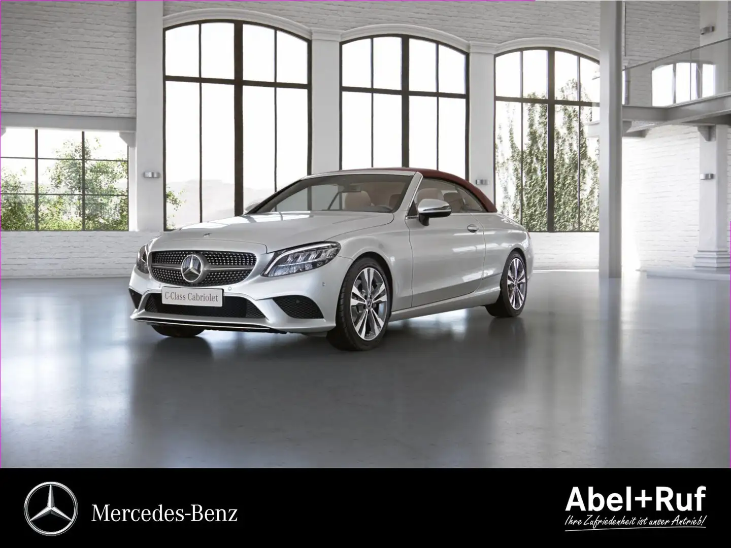 Mercedes-Benz C 300 4M Cabriolet LED+COMAND+Kamera+Ambi+DAB Weiß - 1