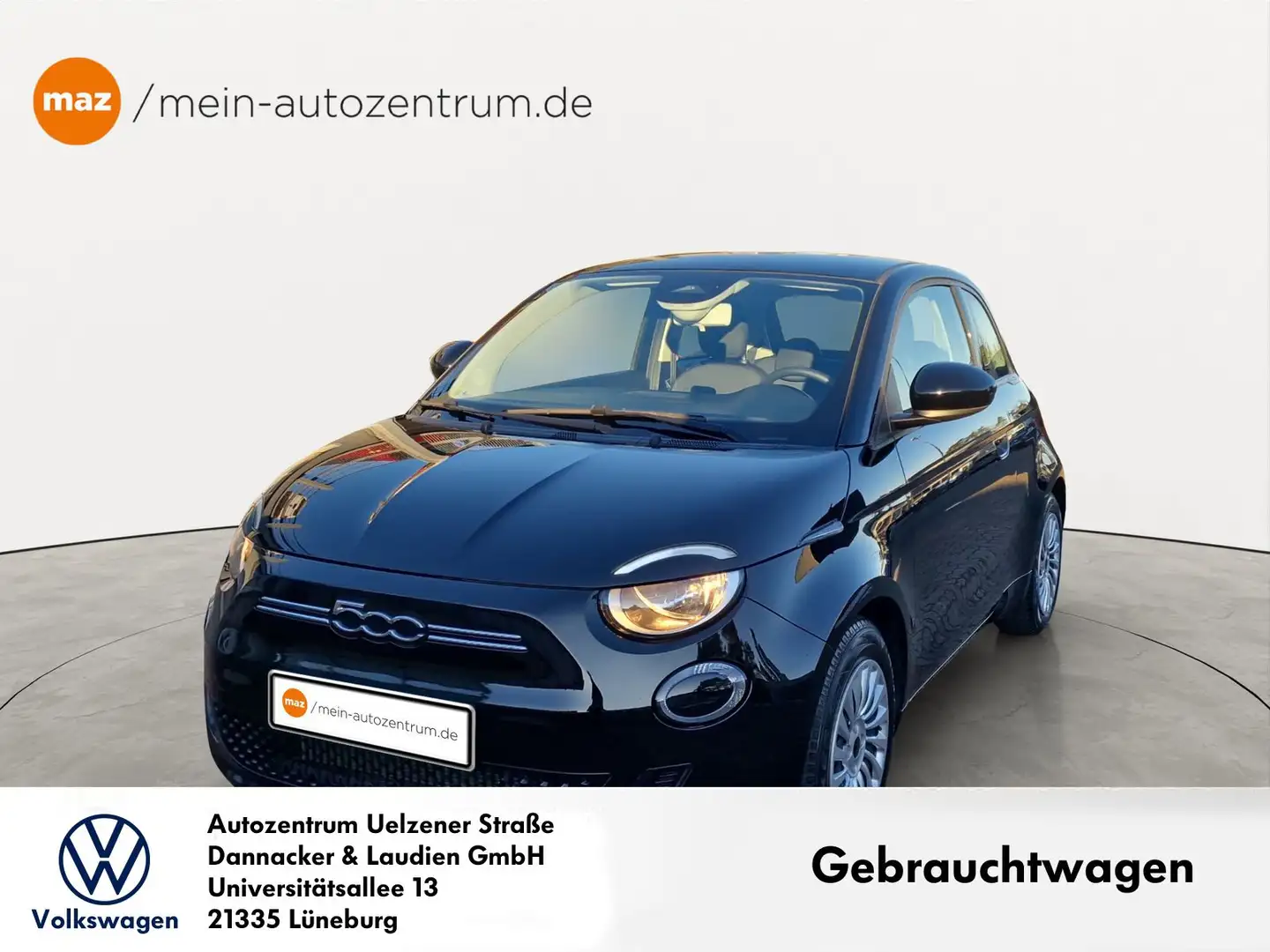 Fiat 500e Action 23,8kWh Klima LED-Tagfahrl. uvm. Schwarz - 1
