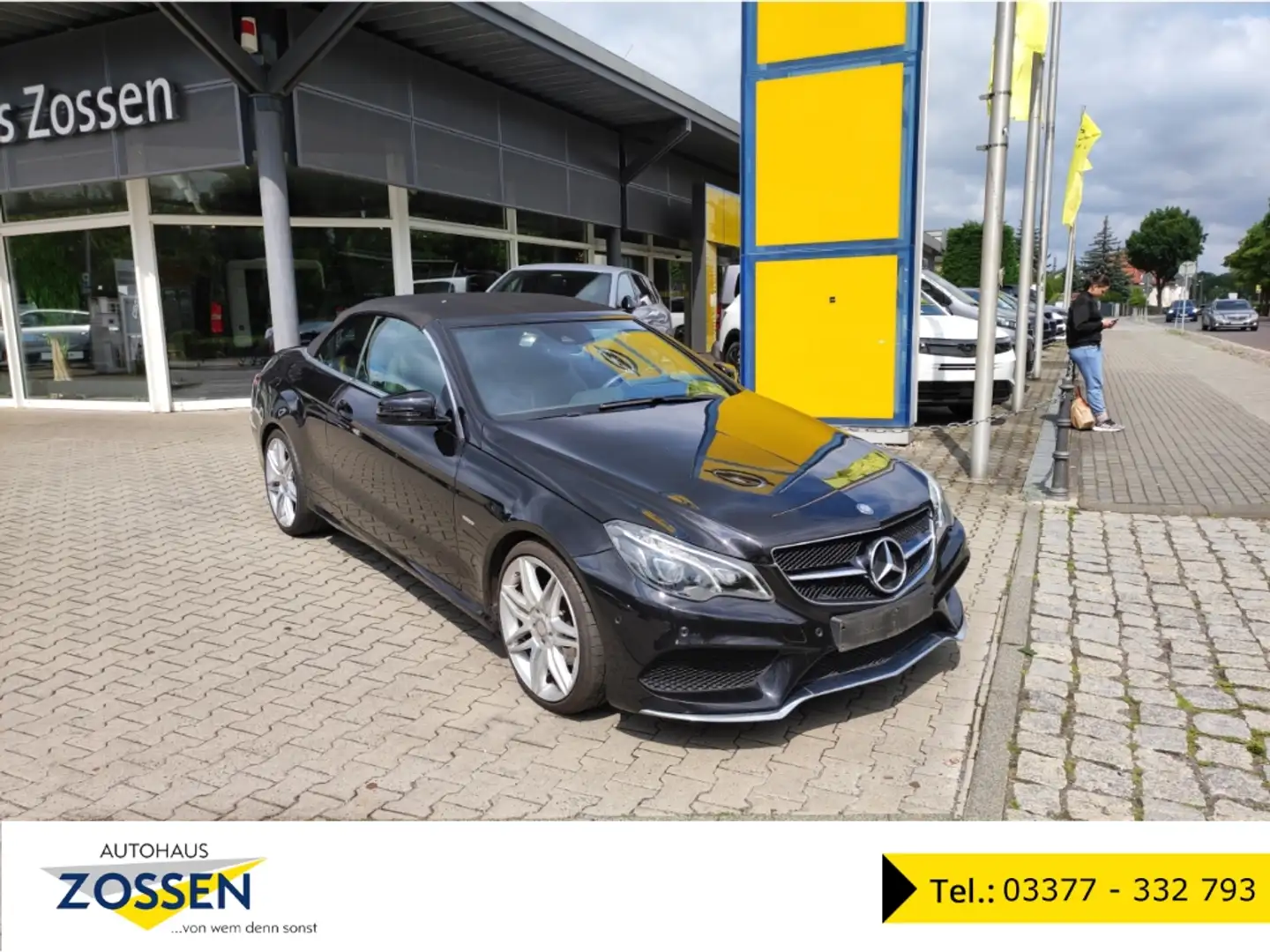 Mercedes-Benz E 200 Cabrio Sport CGI  El. Verdeck Navi Leder Noir - 1