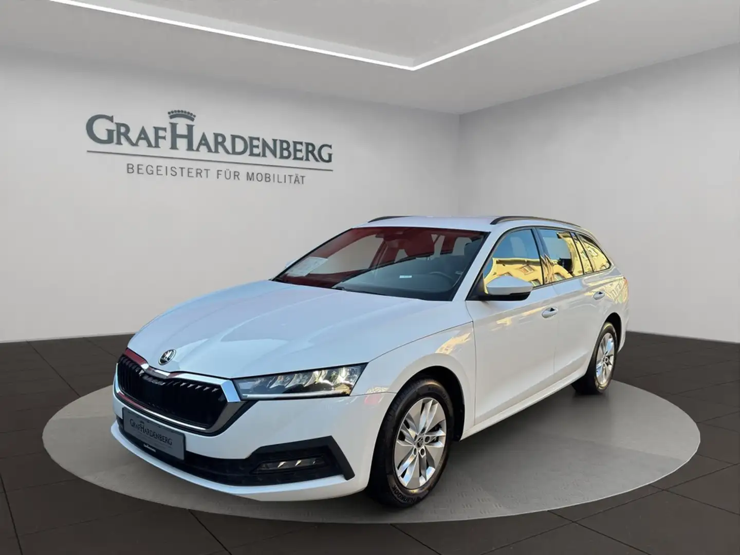 Skoda Octavia Combi Ambition 2.0 TDI Navi AHK LED Blanc - 1