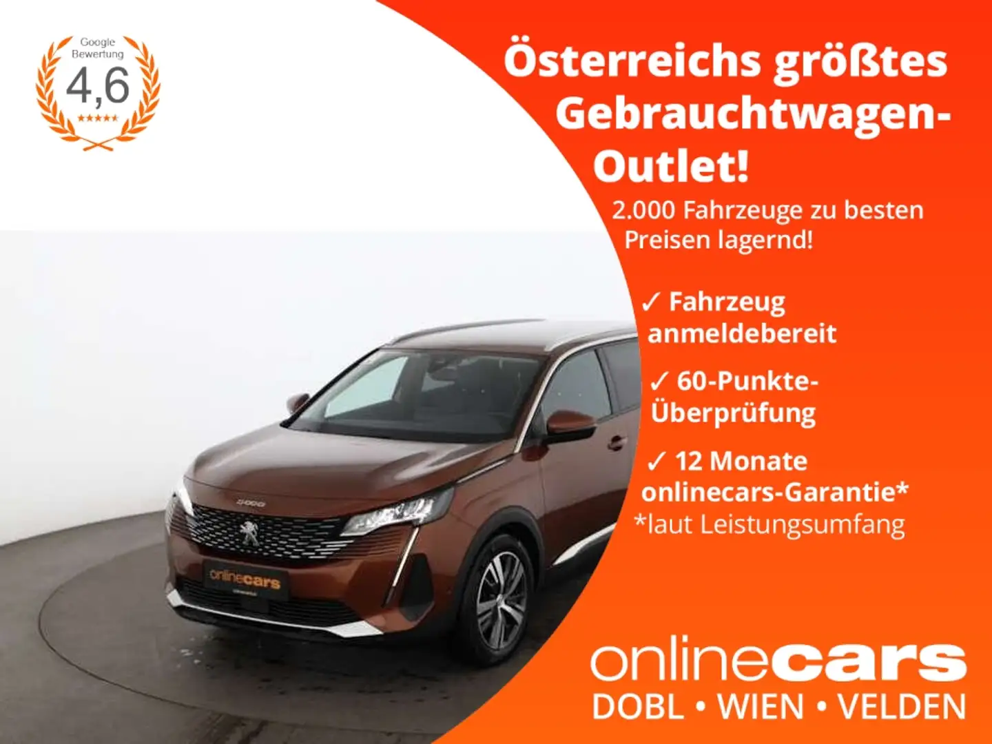 Peugeot 5008 1.5 BlueHDi 130 Allure Aut 7-SITZER LED NAVI Braun - 1