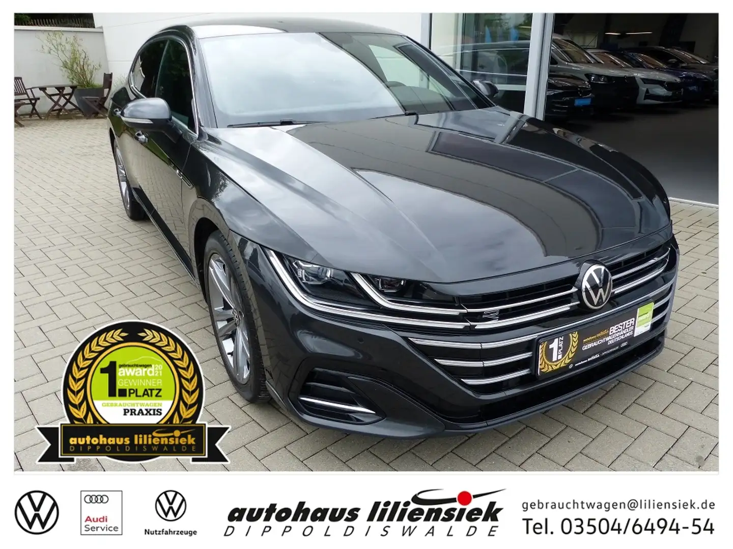 Volkswagen Arteon Shooting Brake 2.0 TDI DSG R-Line *LED*AHK*PDC* Gris - 1