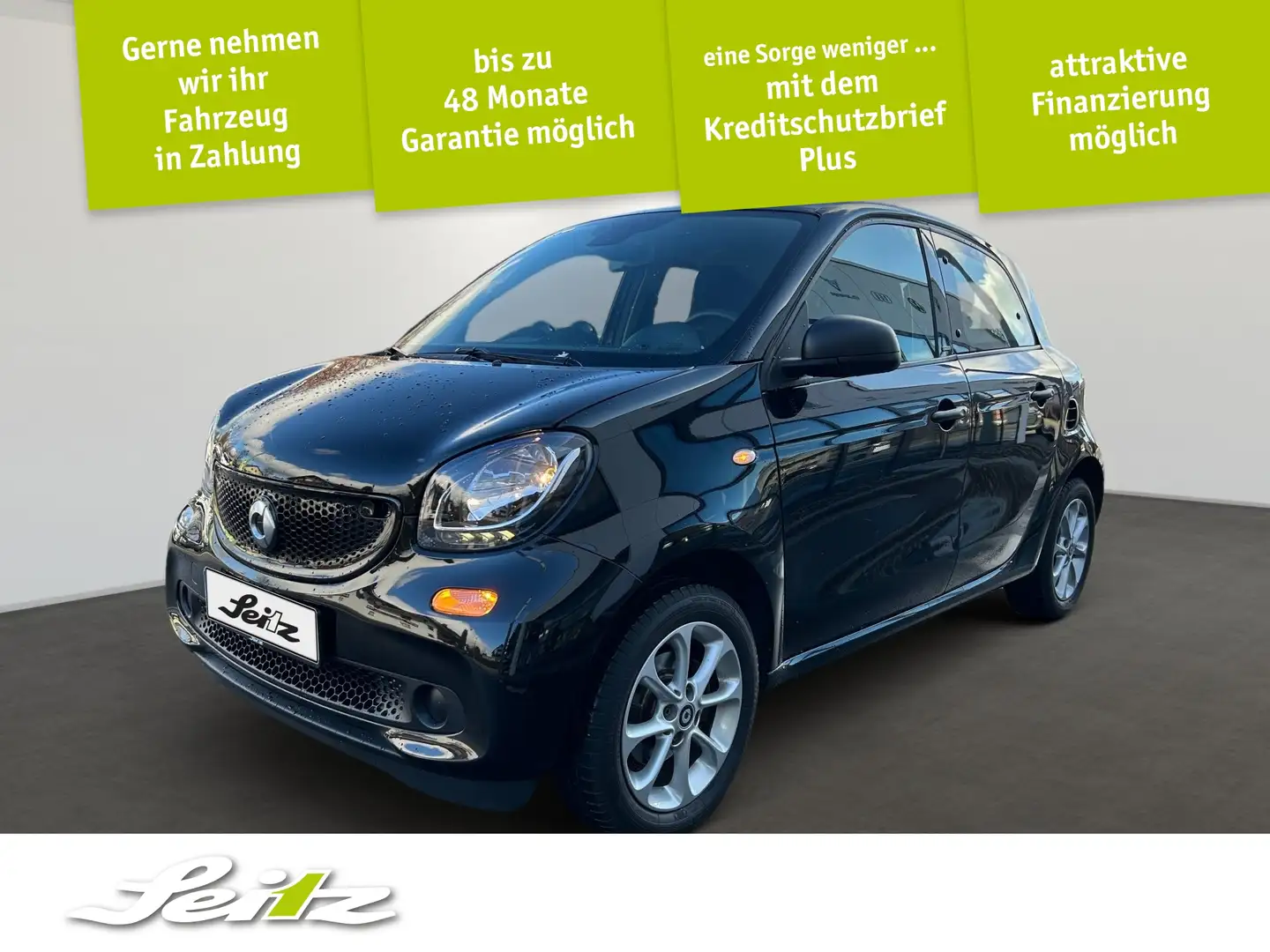 smart forFour 0.9 Turbo *SITZHZG*BLUETOOTH*TEMPOMAT* Schwarz - 1