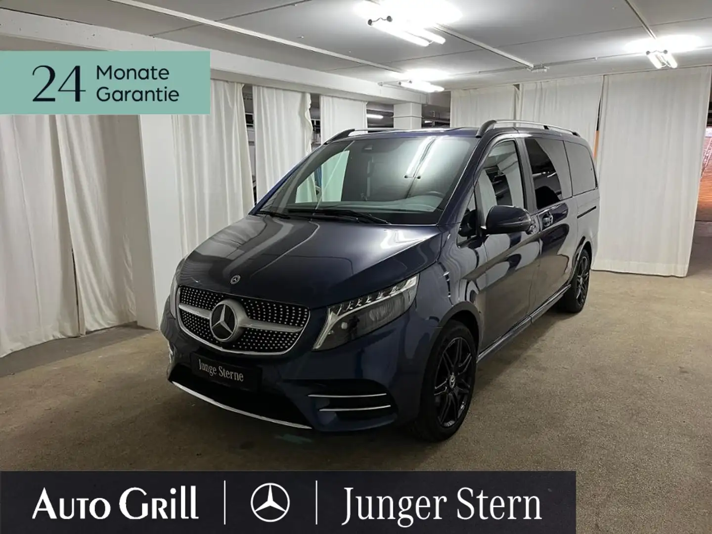 Mercedes-Benz V 250 d 4Matic AMG StdHzg AHK Distr 7Sitze LEDILS Blu/Azzurro - 2