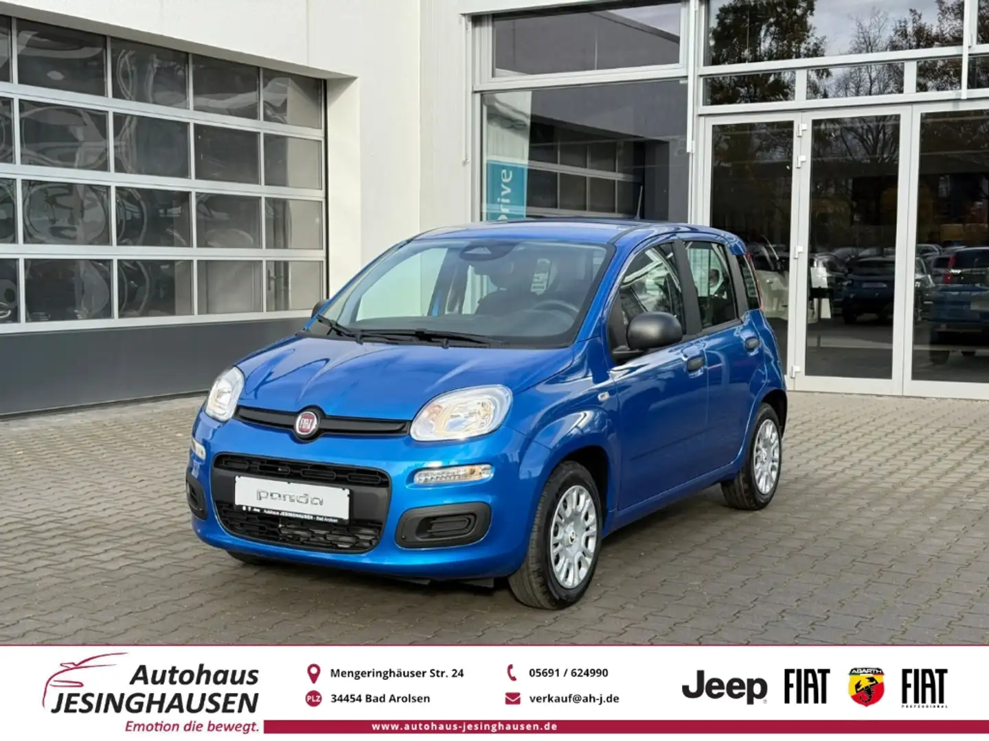 Fiat Panda Pandina ICON Spurhalteass. Verkehrszeichenerk. PDC Blau - 1