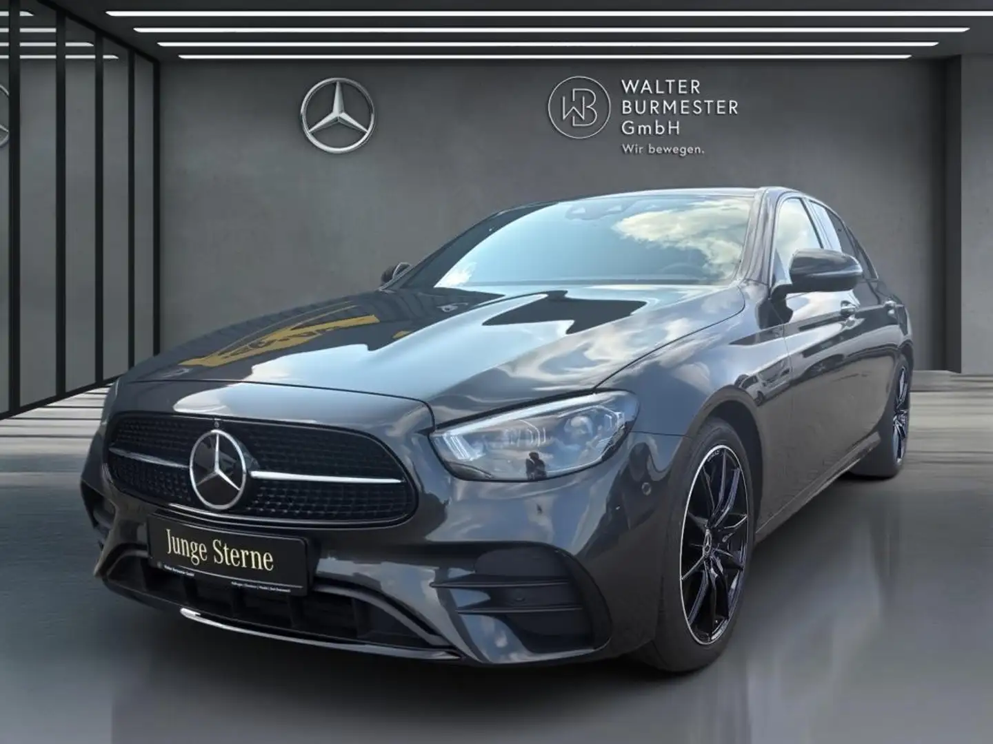 Mercedes-Benz E 300 Limo AMG Night Edition+Distronic+AHK+MBUX Grijs - 2