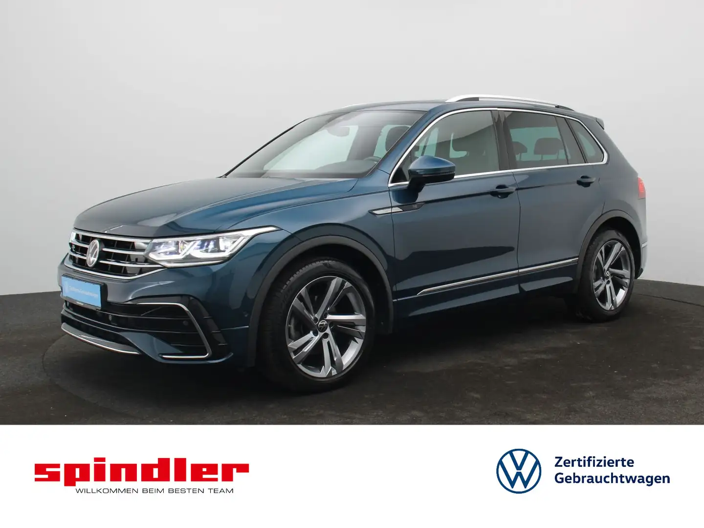 Volkswagen Tiguan R-Line 1.5TSI DSG/ Pano, Matrix, AHK, ACC Blau - 1