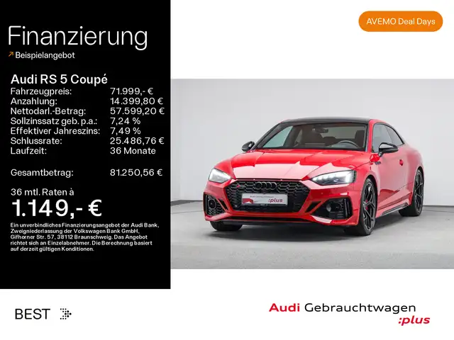 Audi RS5 *NAVI-PLUS*HUD*RS-AGA*PANO*OPTIK-PAKET