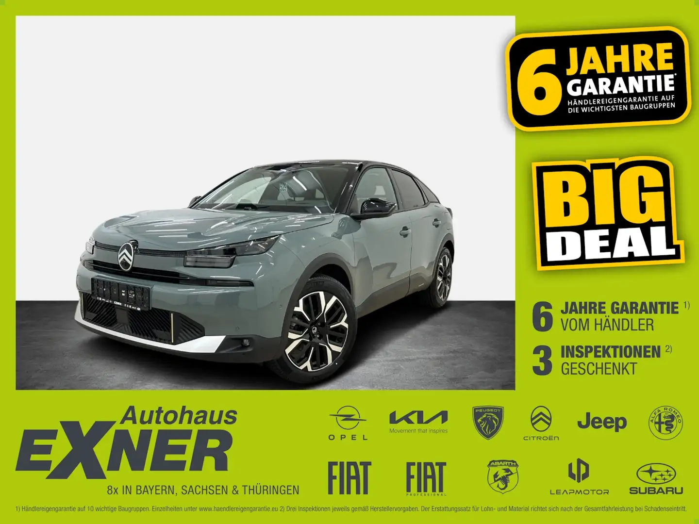 Citroen C4 e- MAX On-Board Charger, Head-Up Display Grün - 1