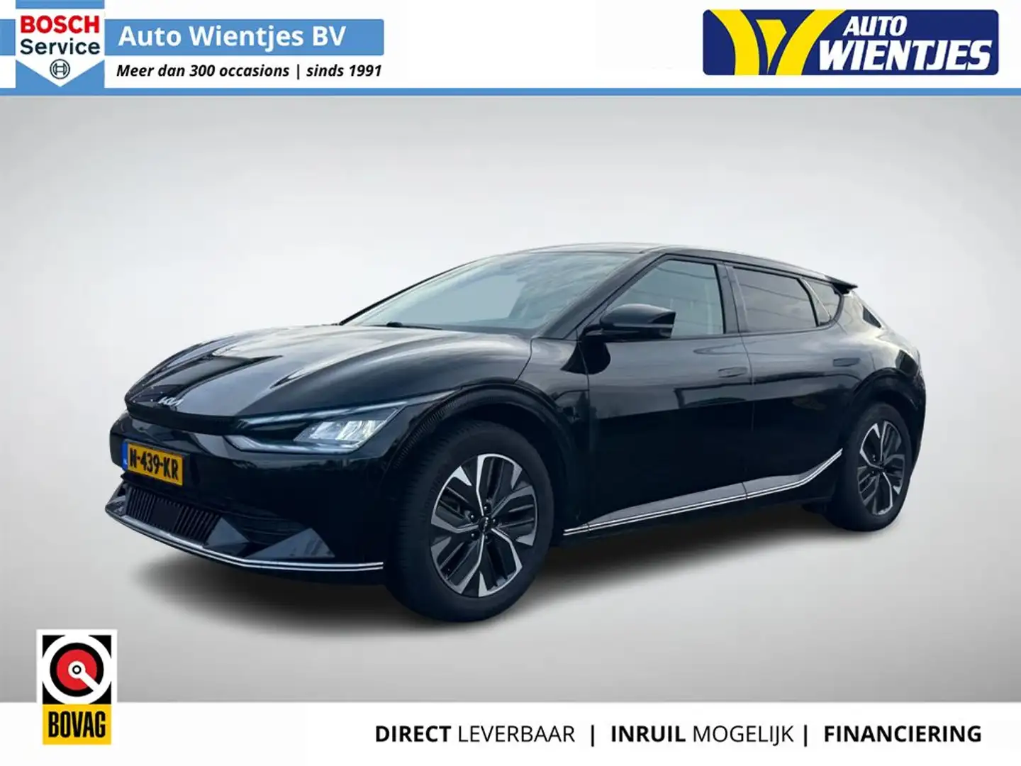 Kia EV6 Plus 77.4kWh | SOH 100% | Leer | Navi | Camera | T Zwart - 1