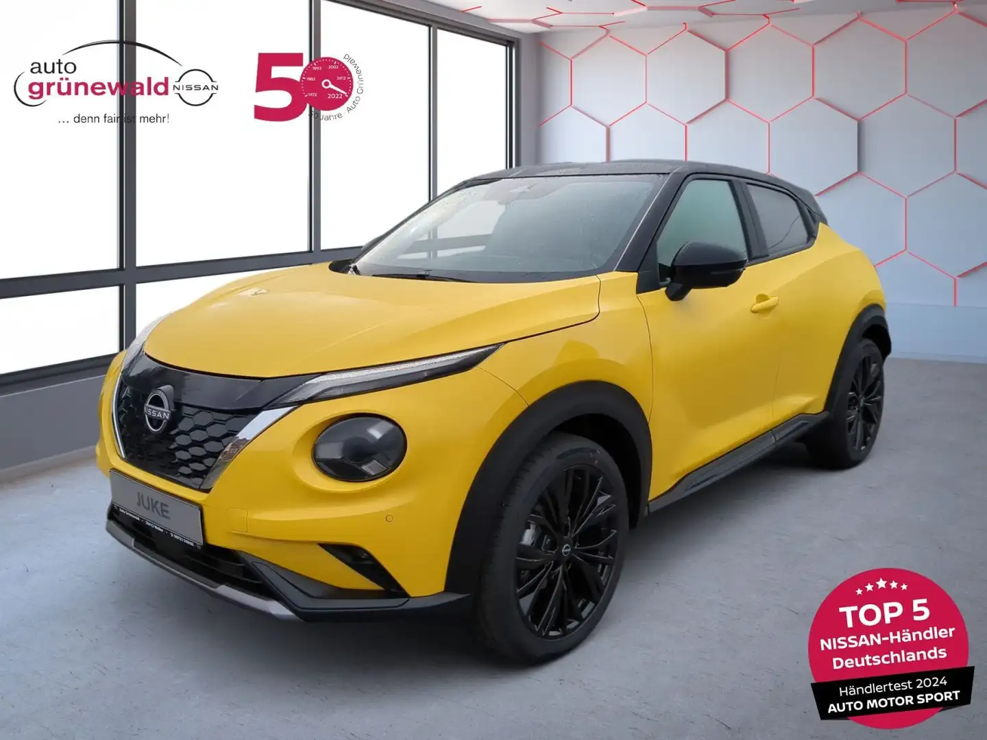Nissan Juke 1.6 Hybrid N-Sport,BOSE,360°,LED,YELLOW Gelb - 1