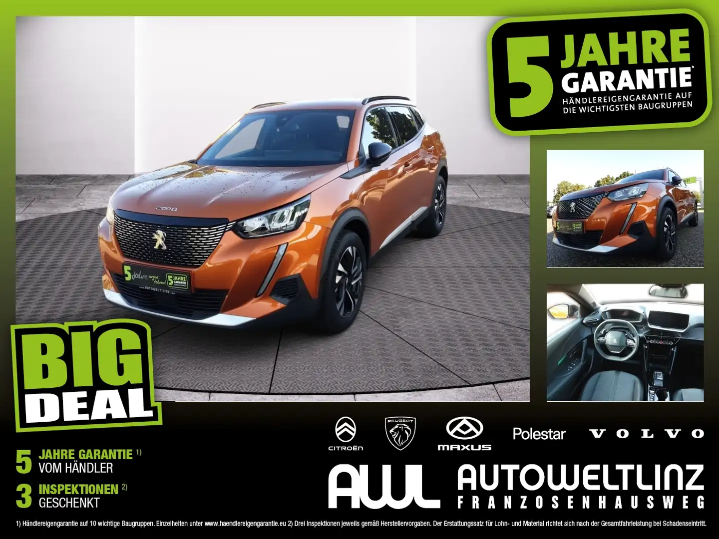 Peugeot 2008 BHDI 130 Allure EAT8 Portocaliu - 1