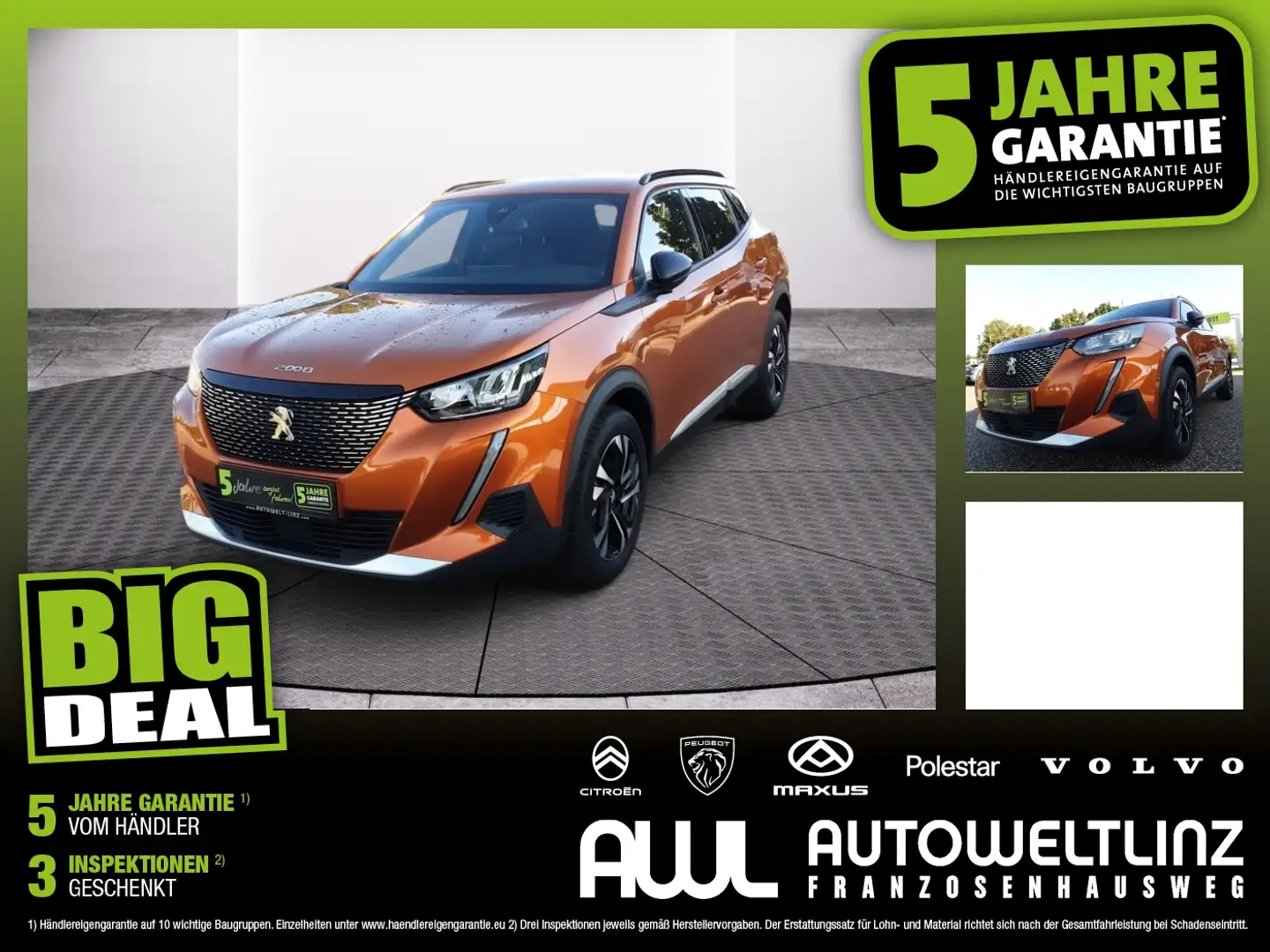 Peugeot 2008 BHDI 130 Allure EAT8 Naranja - 1