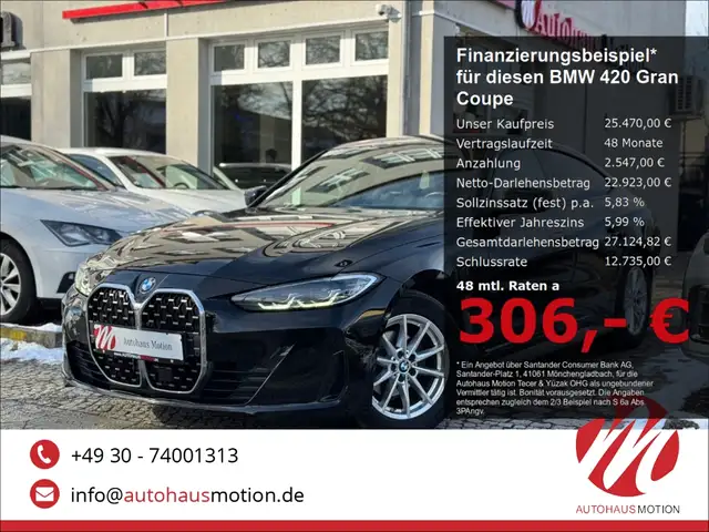 BMW 420 Gran Coupe d Navi Kamera LED Digitales Cockpit Sou