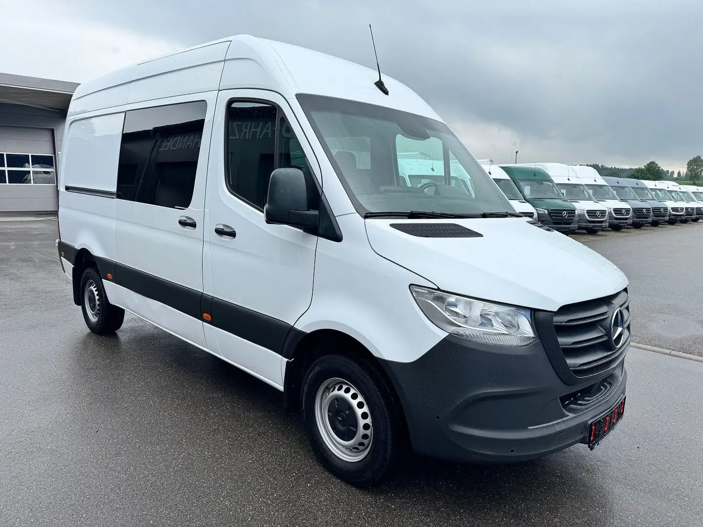 Mercedes-Benz Sprinter 319 CDI Lang Hoch Mixto AHK 3,5t MBUX Weiß - 2