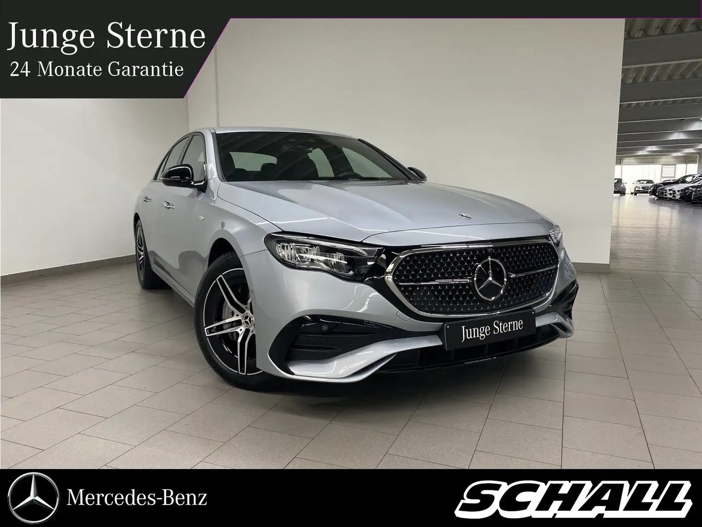 Mercedes-Benz E 300 de 4M AMG+NIGHT+DISTR+AHK+LED+KAMERA+KLIMA Silber - 1