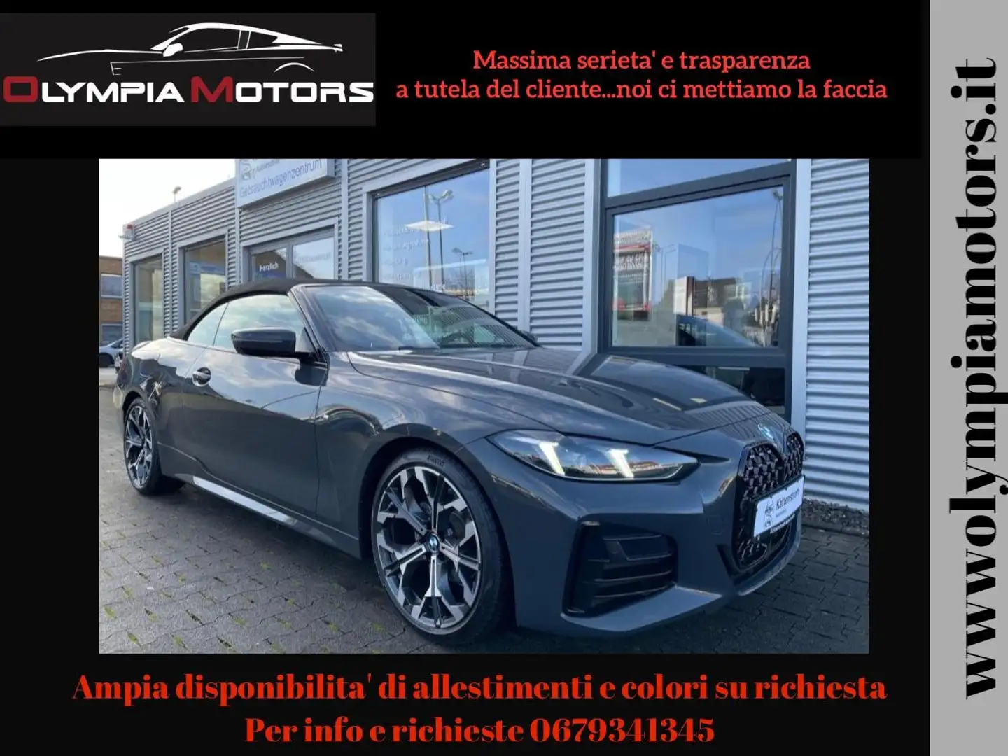 BMW 420 D CABRIO M SPORT NAVI CURVED DISPLAY LASER KAMERA Grigio - 1