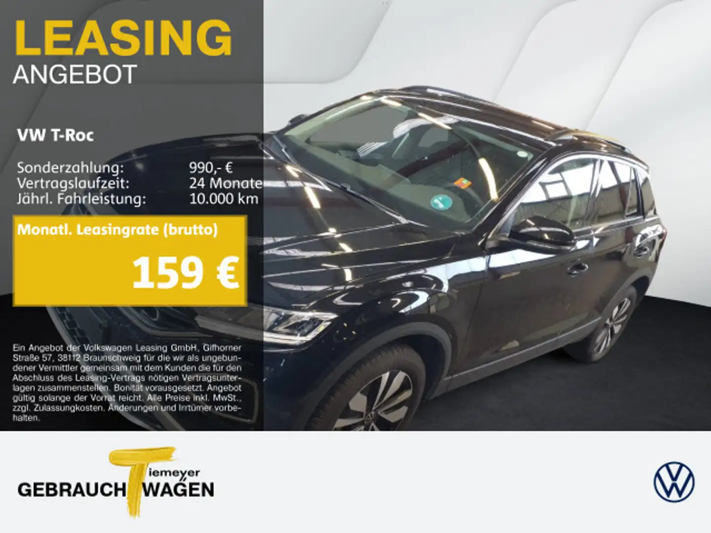 Volkswagen T-Roc 1.0 TSI GOAL NAVI ASSIST APP-CON PRIVACY Schwarz - 1
