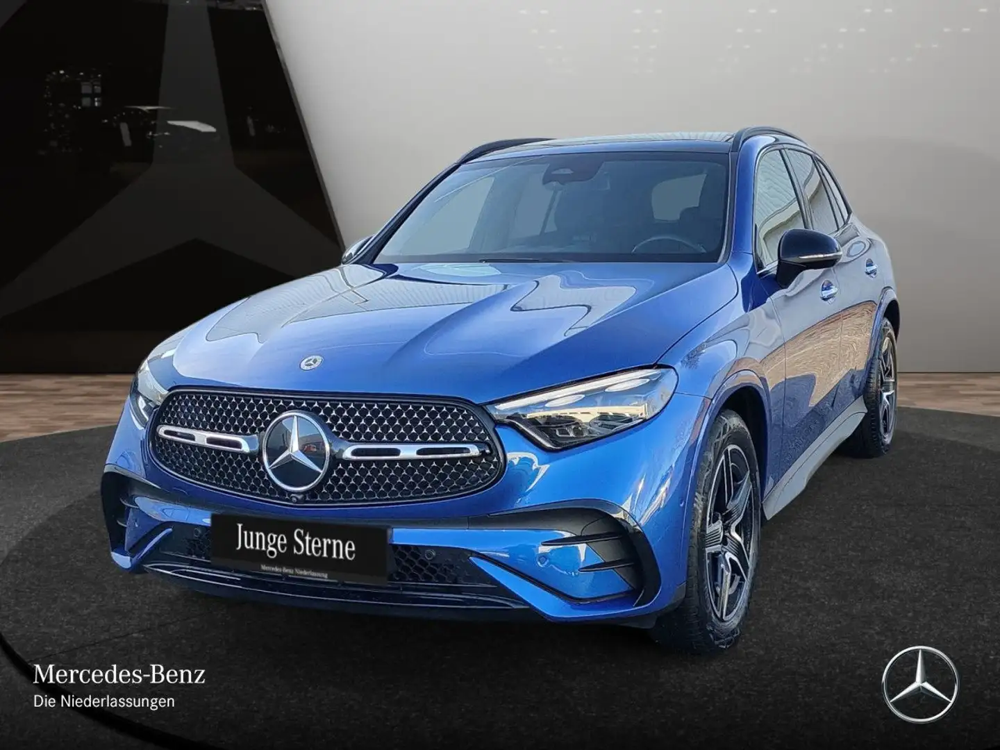 Mercedes-Benz GLC 200 4M AMG+NIGHT+PANO+360+AHK+BURMESTER+TOTW Blau - 2