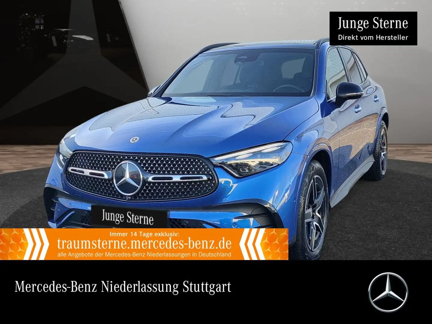 Mercedes-Benz GLC 200 4M AMG+NIGHT+PANO+360+AHK+BURMESTER+TOTW Blau - 1